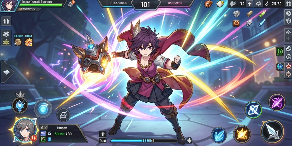 Tampilan gameplay yang seru dan dinamis.
