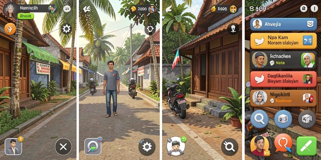 Contoh level yang menantang dan grafis yang memukau.