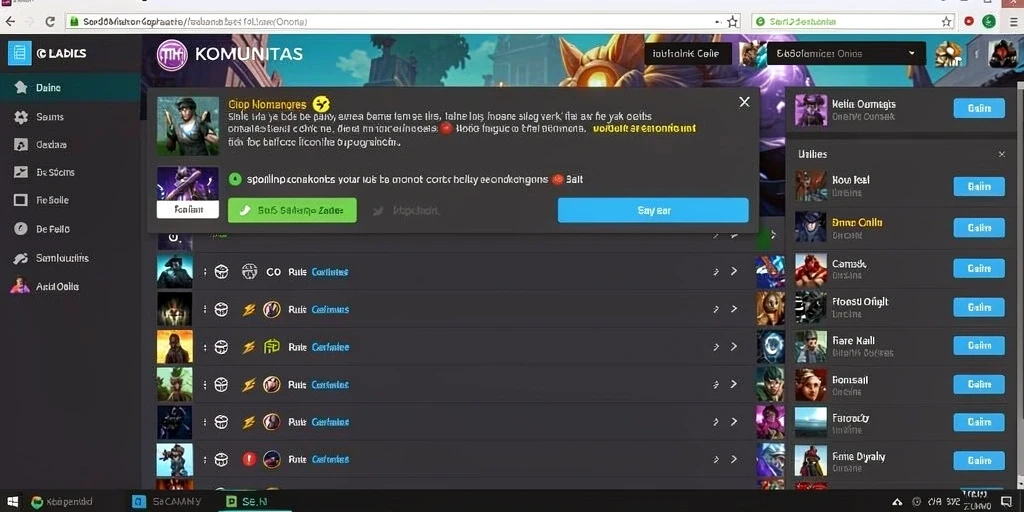 Gambaran tentang tantangan yang menarik dalam game ini.