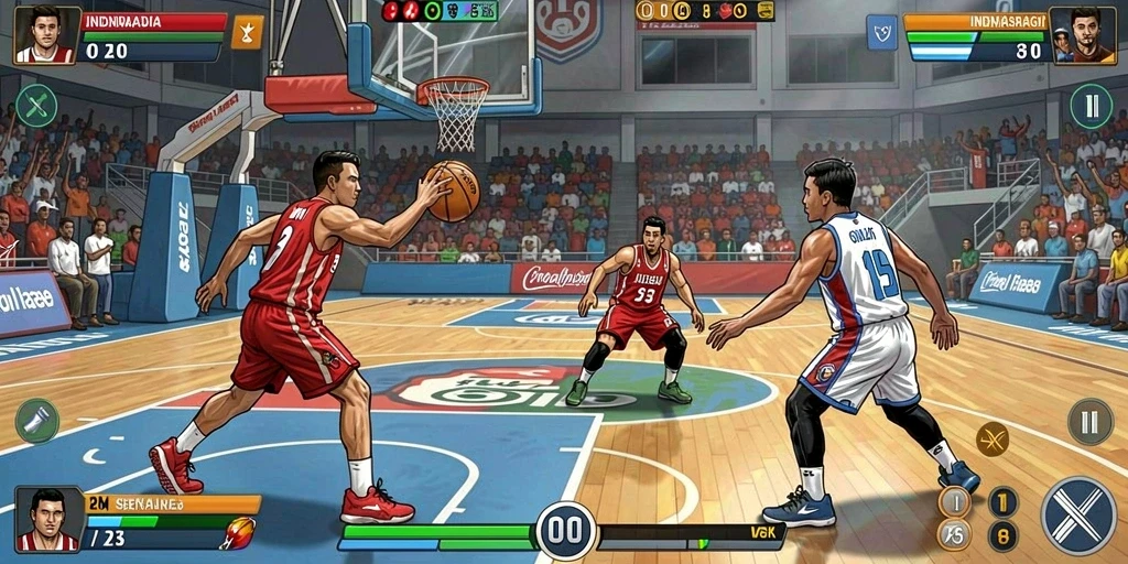 Layar dengan panduan pengguna untuk bantuan dan tutorial.