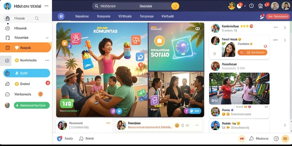 Komunitas aktif yang mendukung pemain dalam game.