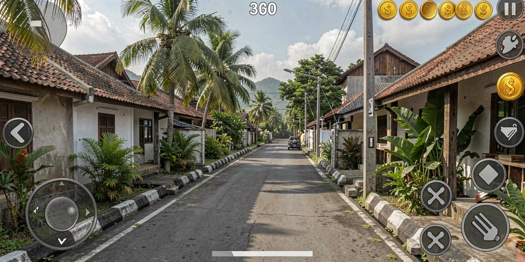 Screenshot memperlihatkan interaksi antara karakter dalam game.